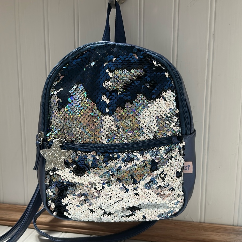 Mini Flip Sequin Backpack Bag